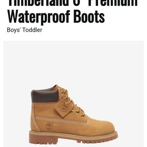 Toddler's -Wheat/Brown Timberland Premium Waterproof Boots; Size 11 (UIB)